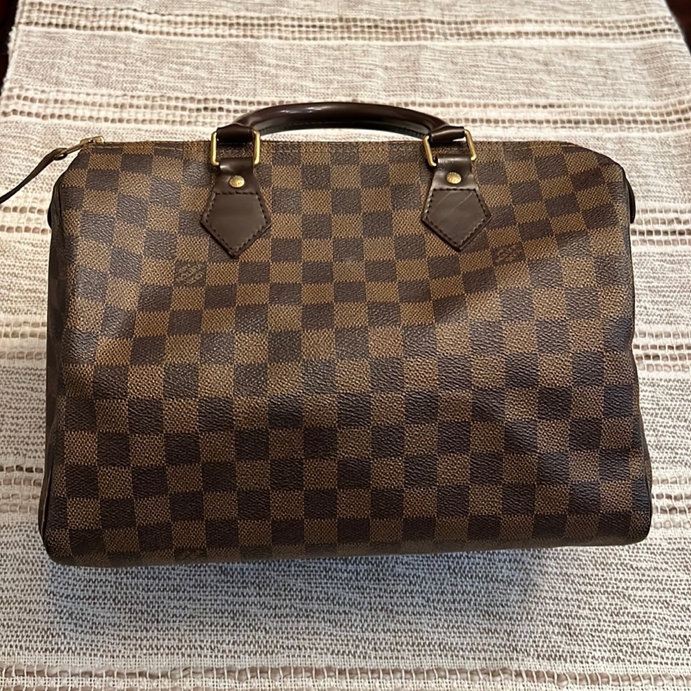 Authentic Louis Vuitton Speedy 30 Damier Ebene